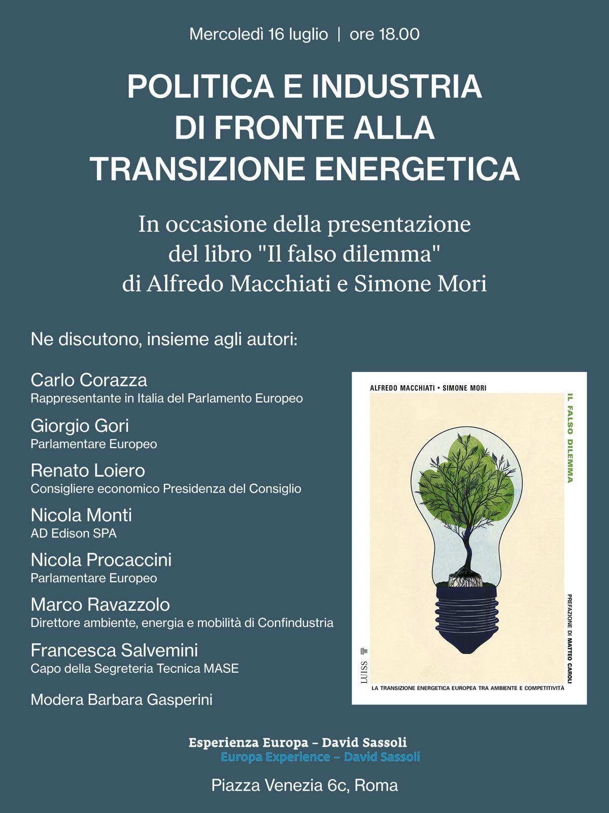 Politica e industria di fronte alla transizione energetica